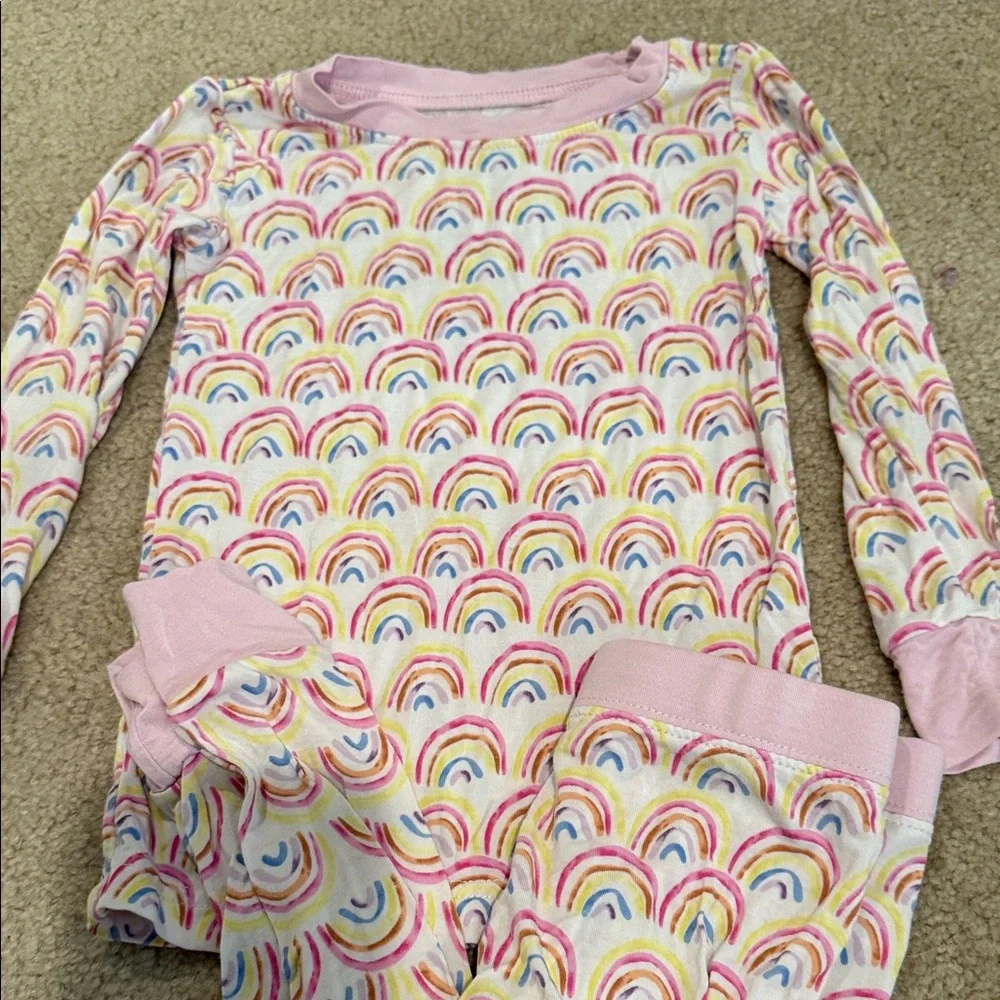 Little sleepies Rainbow Print Pajama Set - Picture 2 of 3